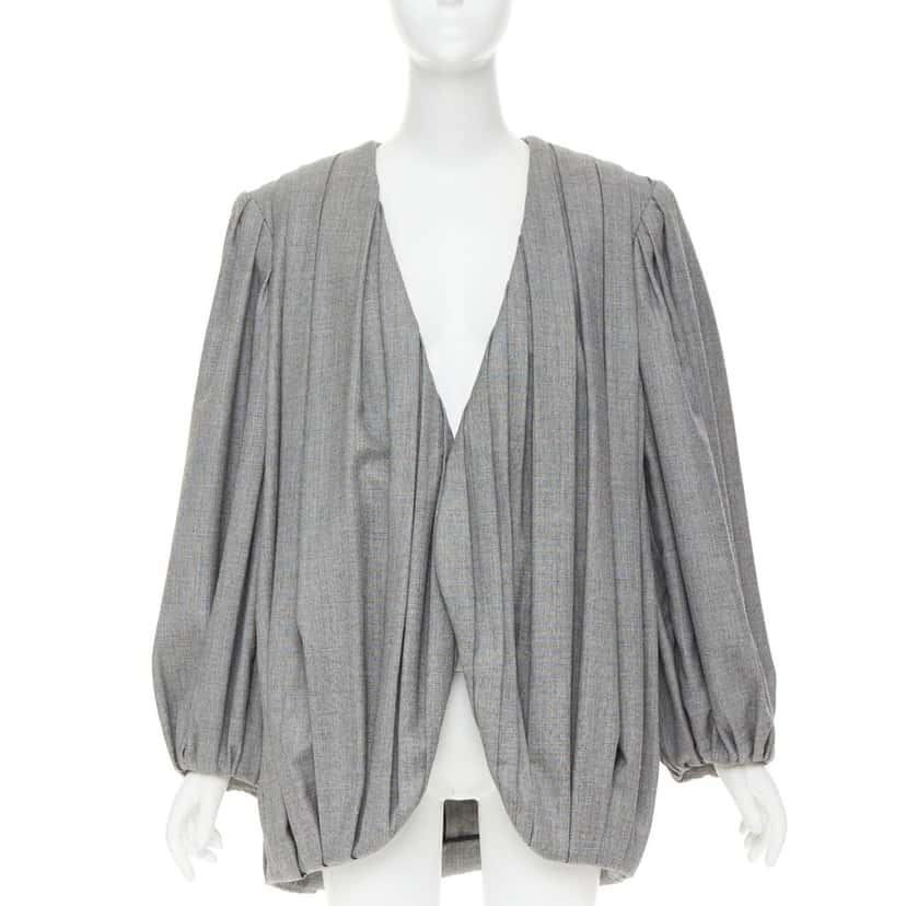 Louis Vuitton Jacket Grey Wool Very good condition - Front View