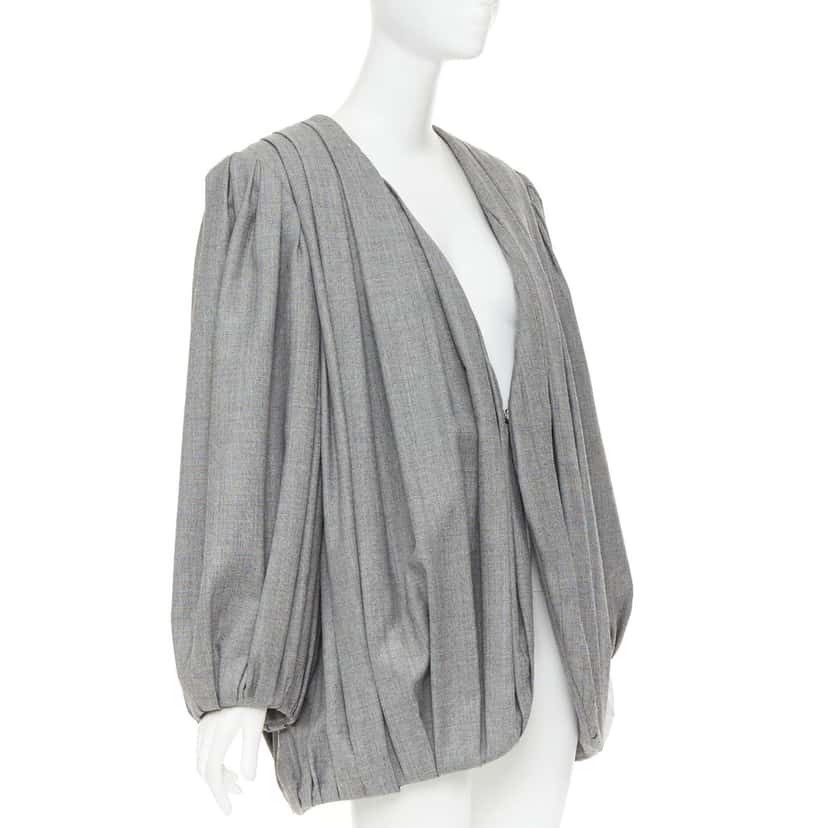 Louis Vuitton Jacket Grey Wool Very good condition - Model View