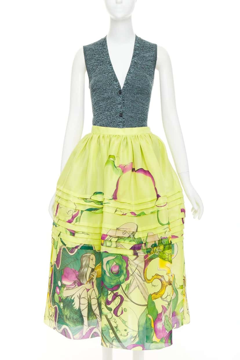 Prada Dress Green Silk Very good condition - Front View