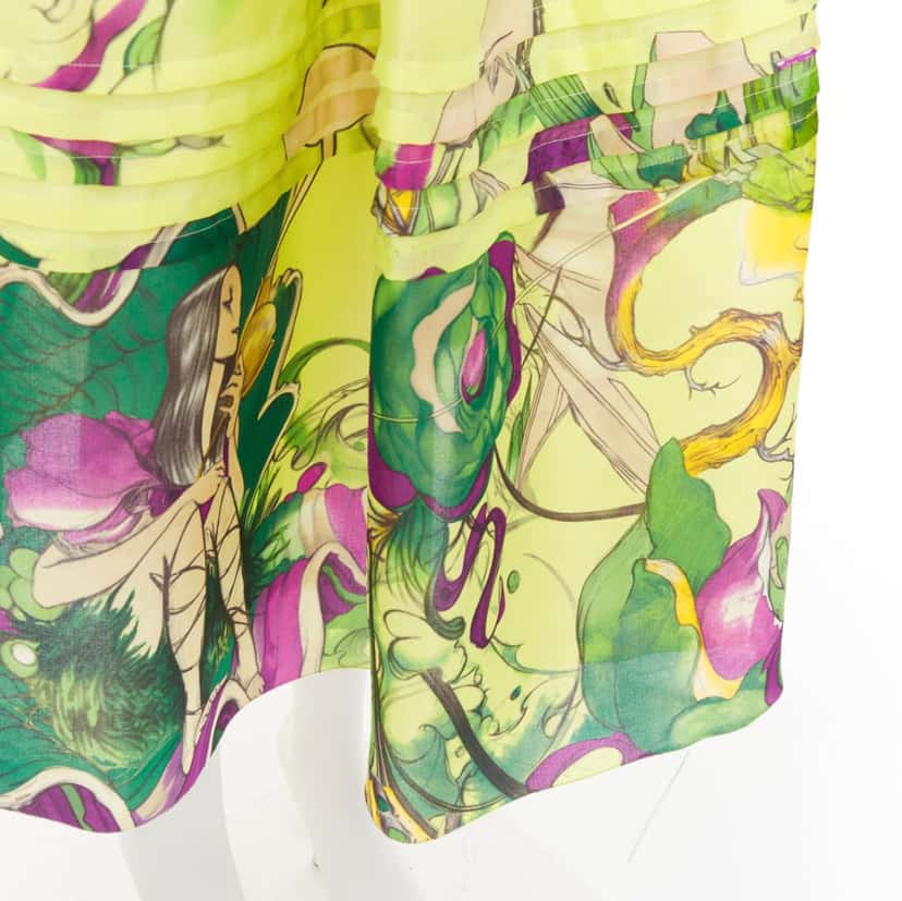 Prada Dress Green Silk Very good condition - Back View