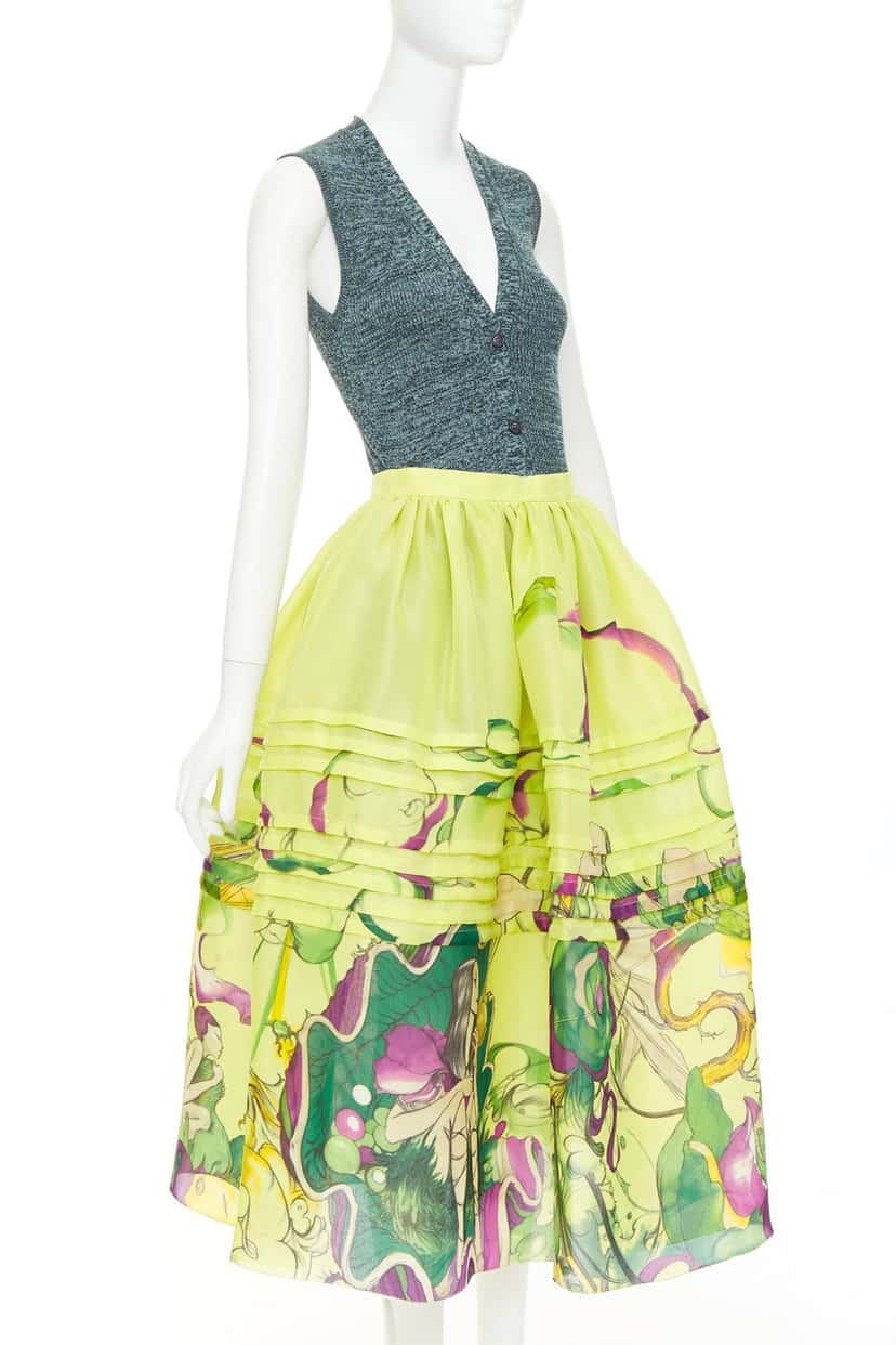 Prada Dress Green Silk Very good condition - Inside View