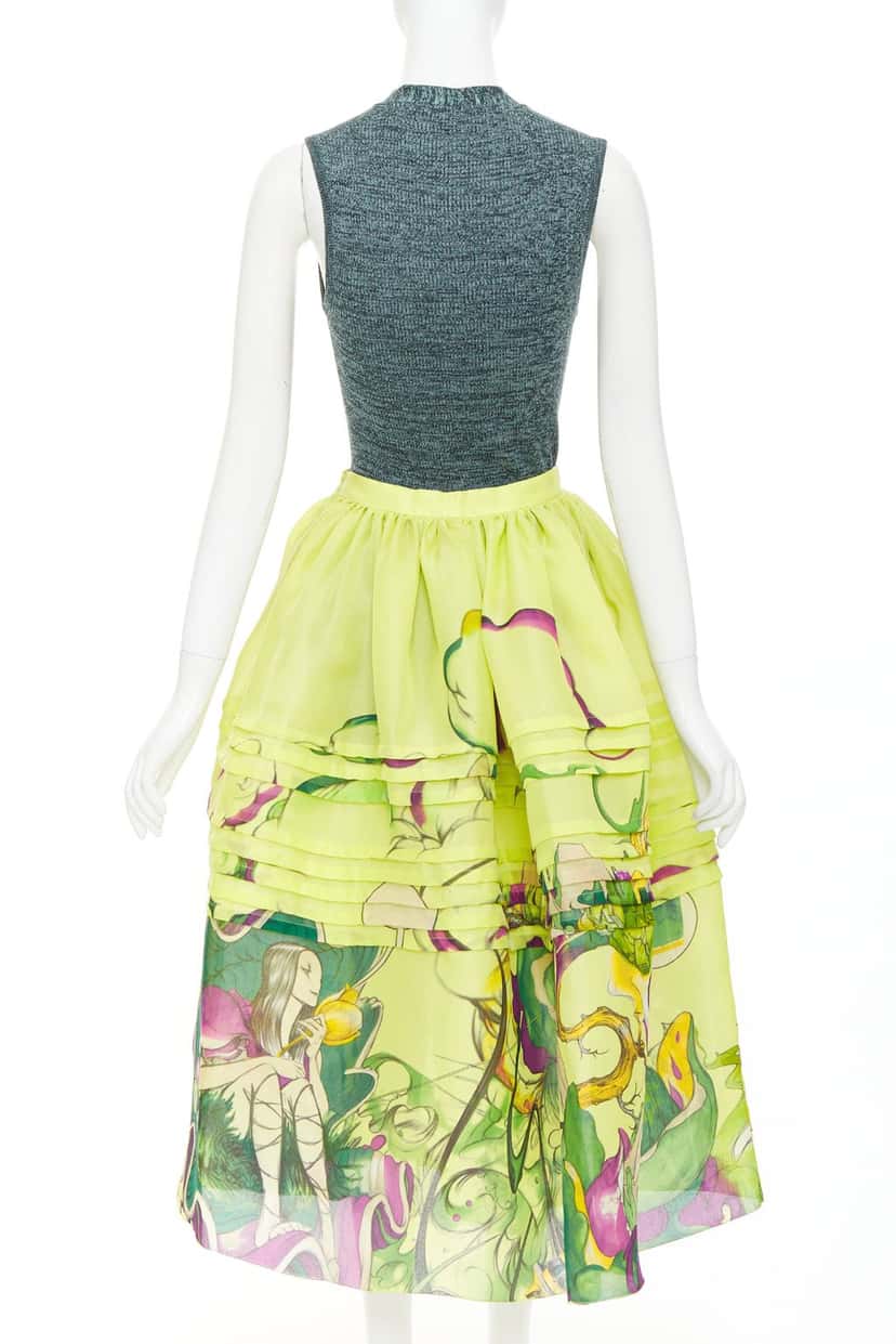 Prada Dress Green Silk Very good condition - Box View