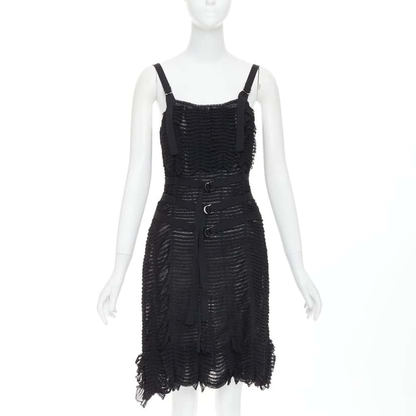 Dior Dress Black Viscose Very good condition - Front View