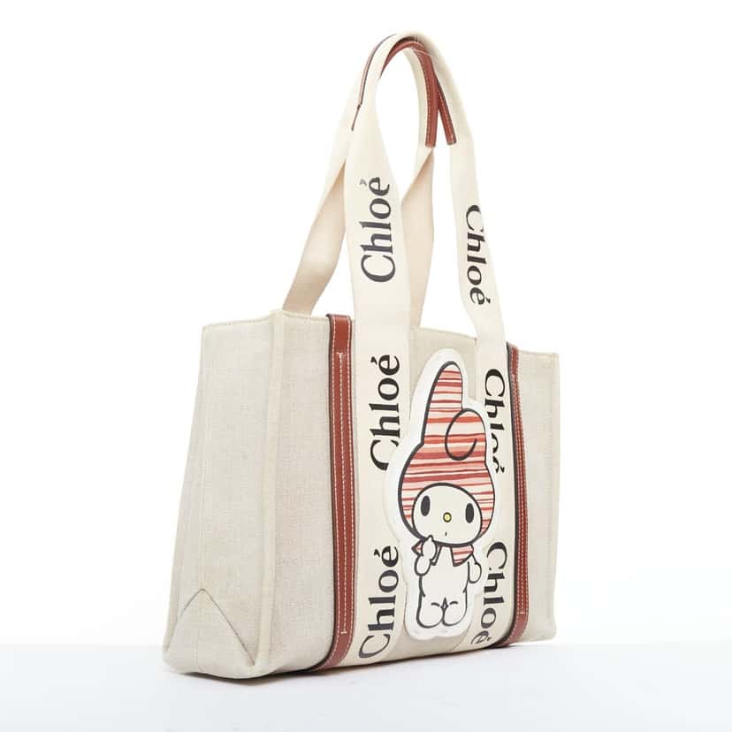 Chloe Handbag Beige Polyester Good condition - Inside View