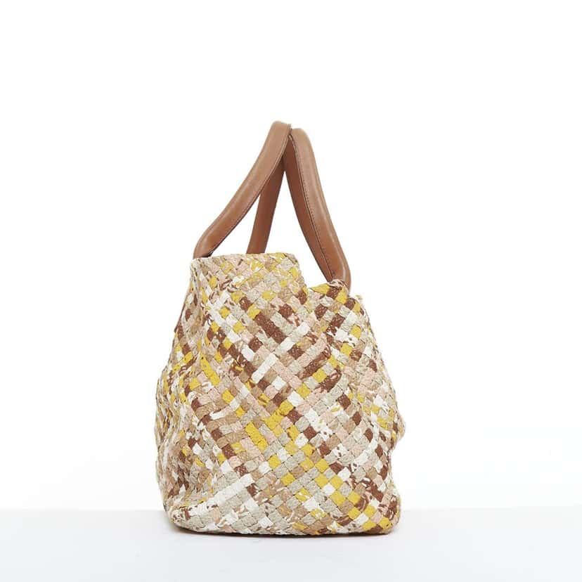 Bottega Veneta Handbag Brown Leather Fair condition - Model View