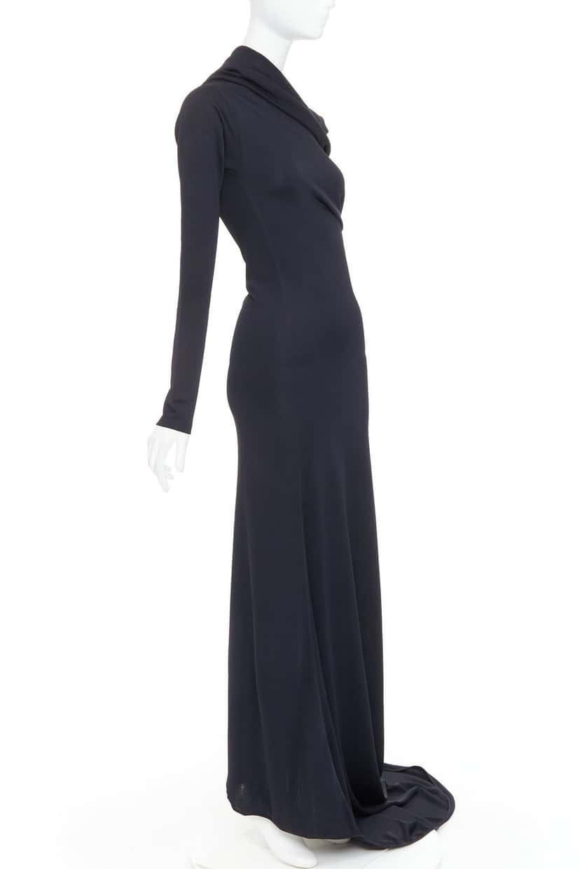 Salvatore Ferragamo Dress Black Viscose Never worn, with tag - Inside View