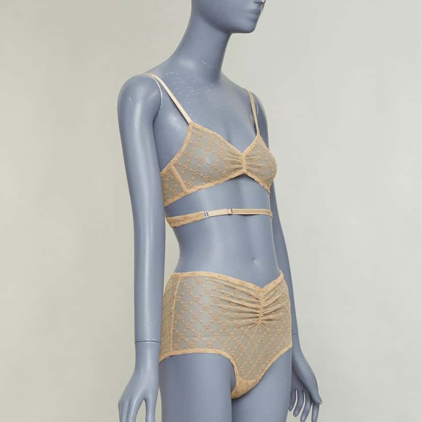 Gucci GG Star Beige Polyamide Never worn, with tag - Inside View