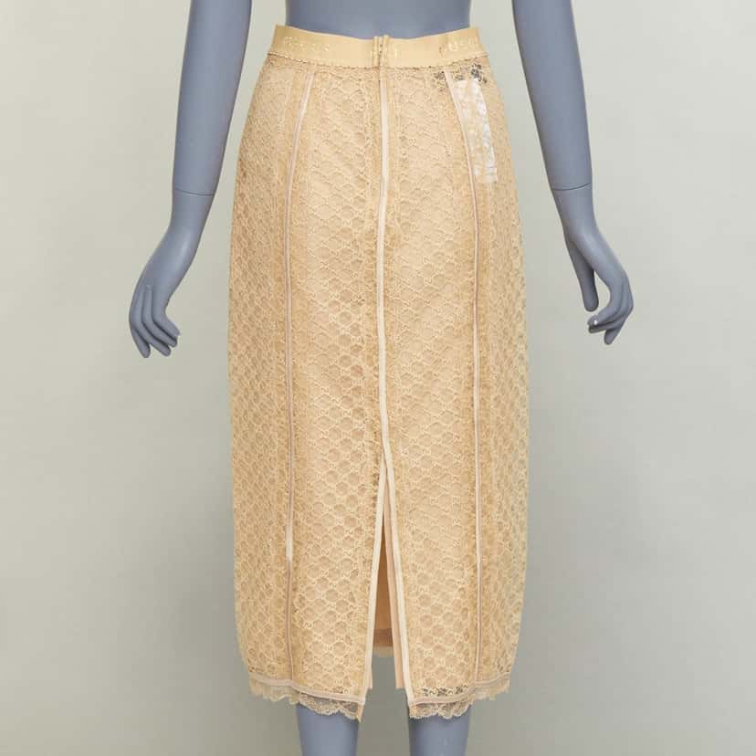Gucci Skirt Beige Cotton Never worn, with tag - Box View