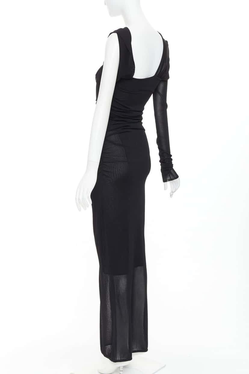 Saint Laurent Dress Black Viscose Never worn, with tag - Back View