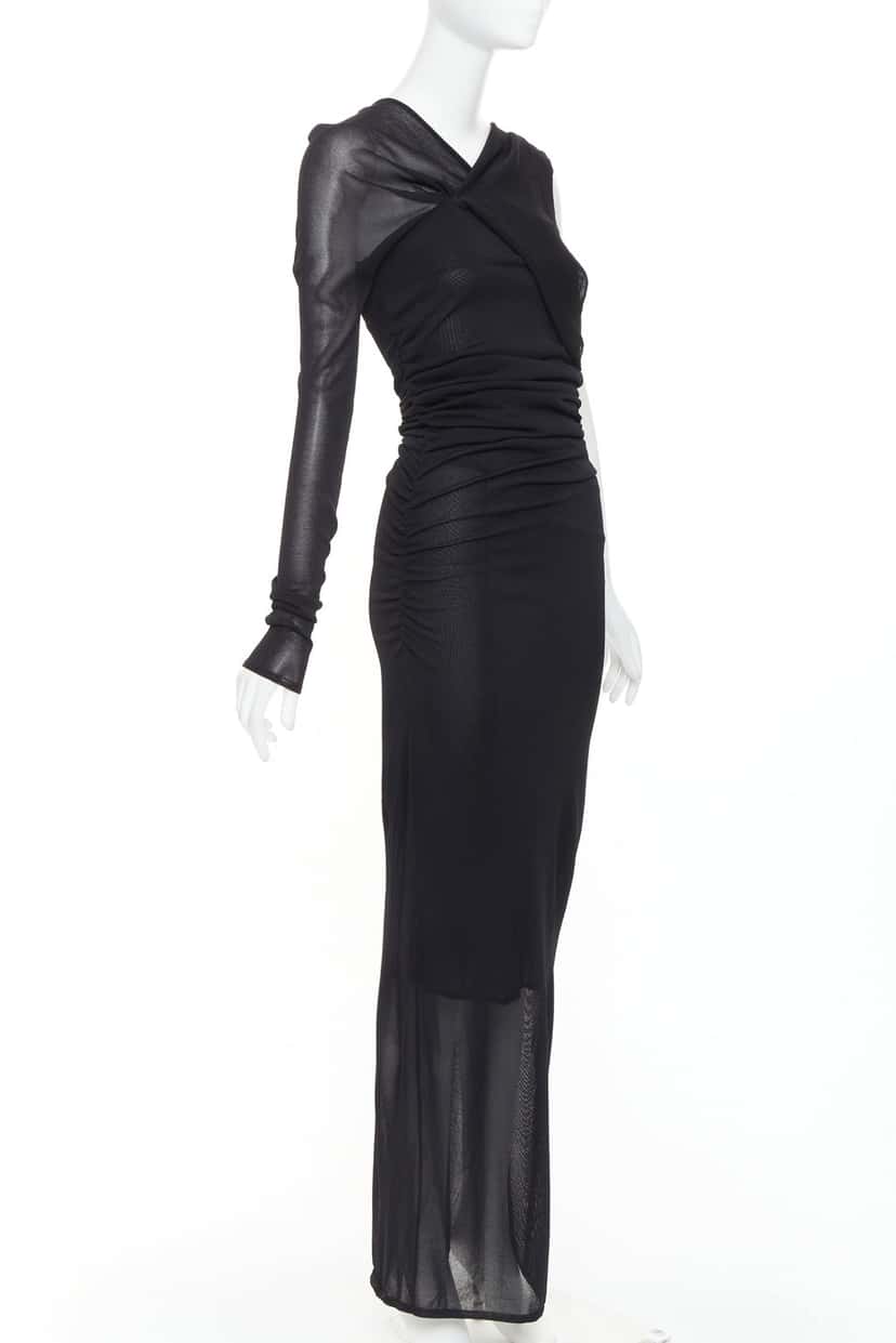 Saint Laurent Dress Black Viscose Never worn, with tag - Inside View