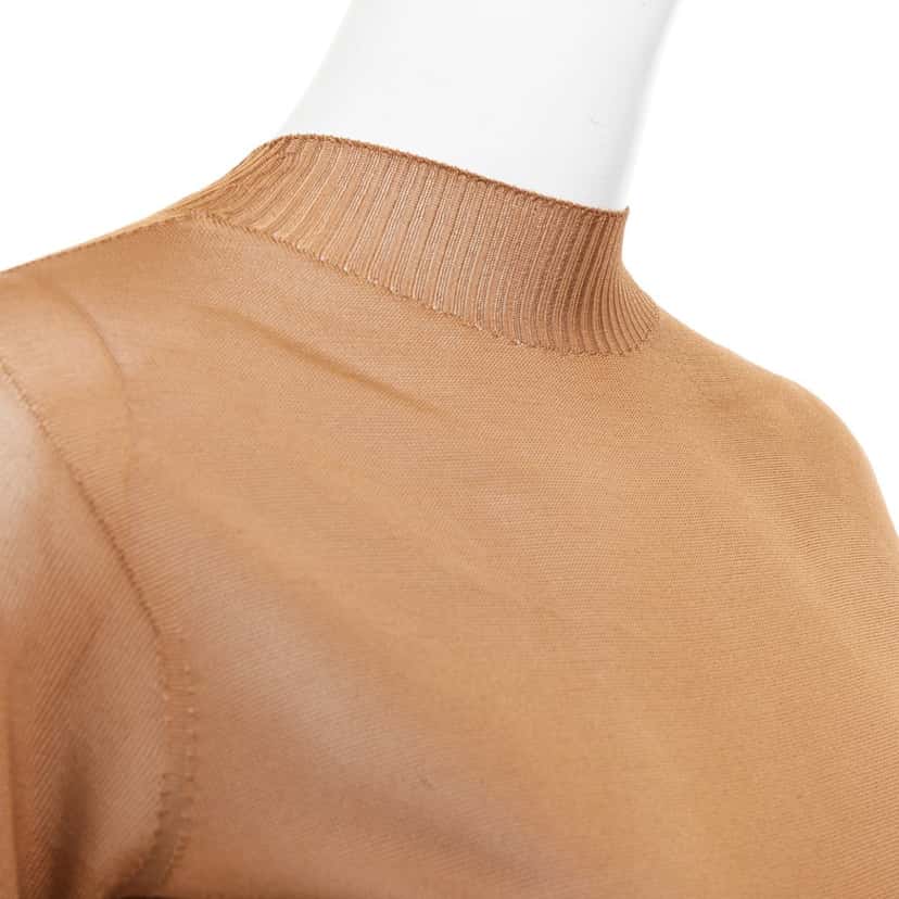 Saint Laurent Dress Brown Viscose Never worn, with tag - Back View