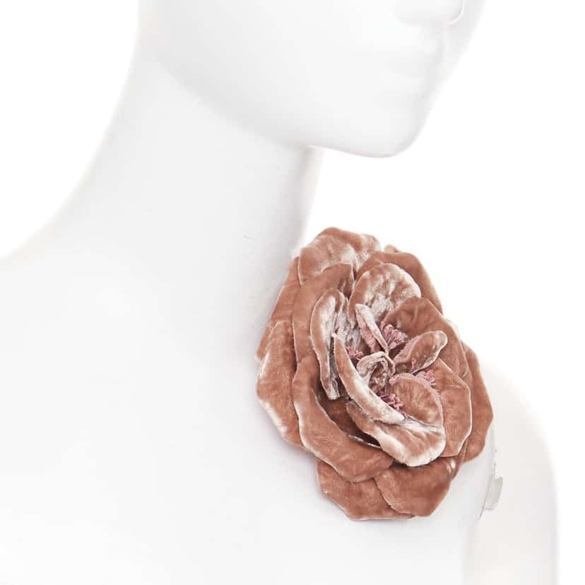 Saint Laurent Pins & brooche Pink Never worn - Back View