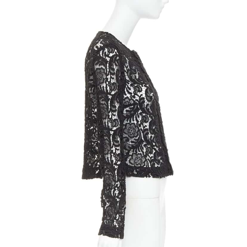 Prada Jacket Black Cotton Very good condition - Model View