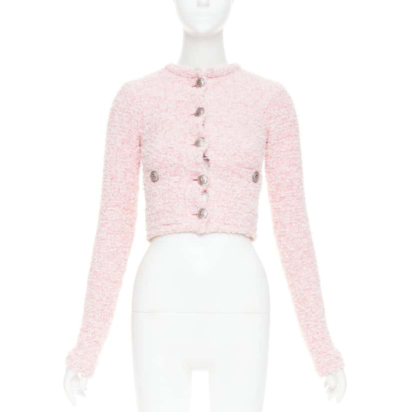 Balenciaga Jacket Pink Cotton Never worn, with tag - Front View