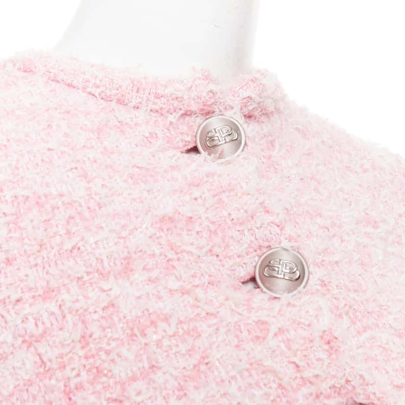 Balenciaga Jacket Pink Cotton Never worn, with tag - Back View