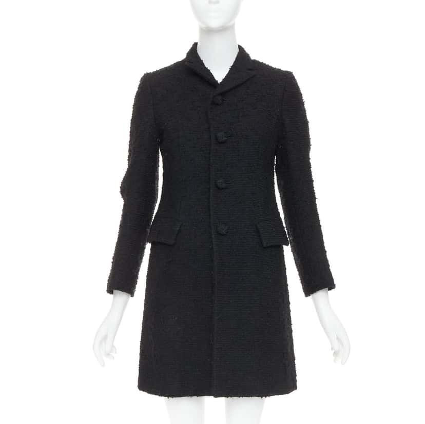Junya Watanabe Black Wool Coats Black Wool Very good condition - Front View