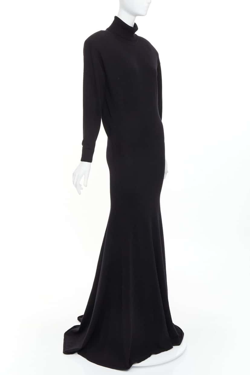 Saint Laurent 724450 YALL2 1000 Black Cashmere Never worn, with tag - Front View