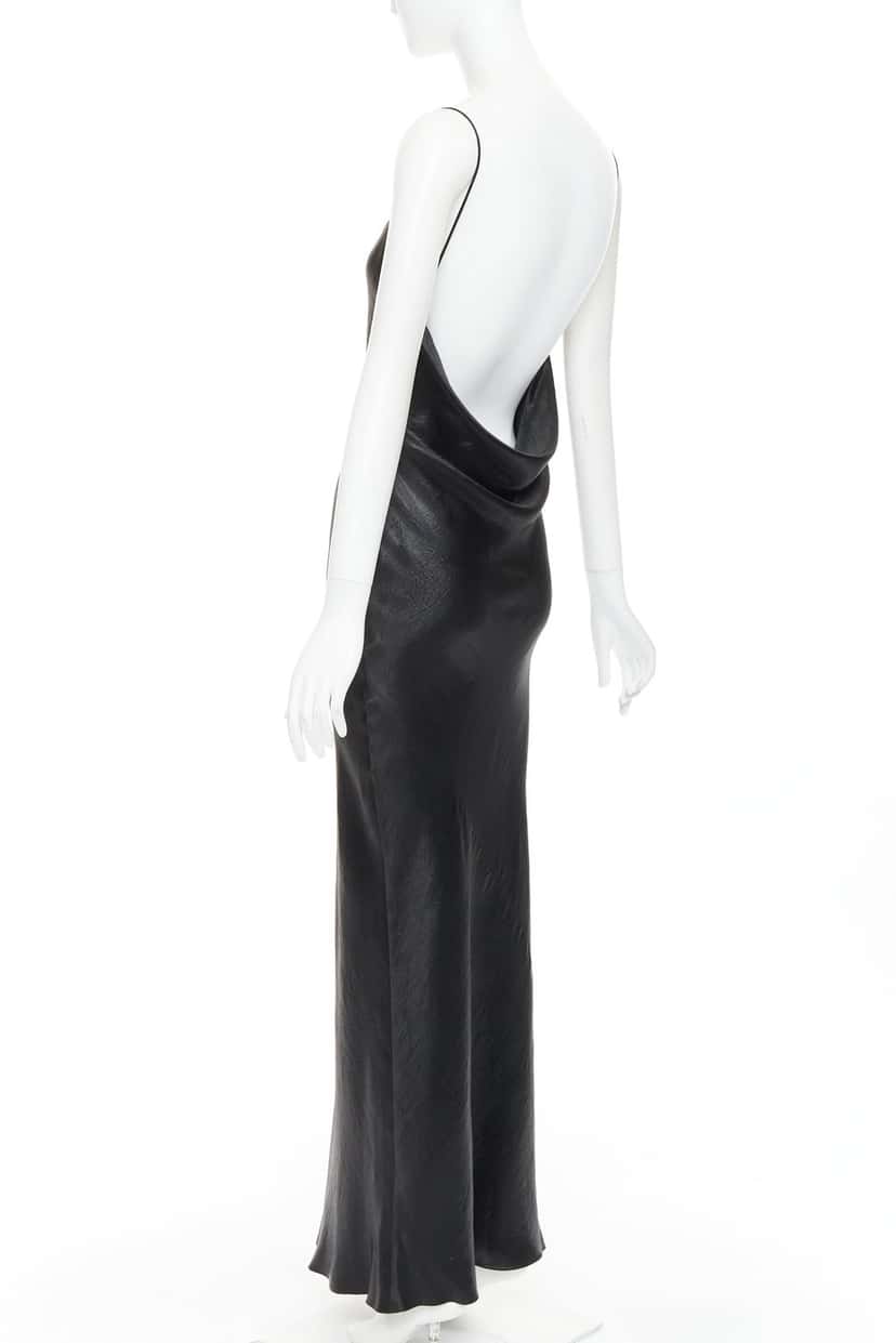 Saint Laurent 761176 Y6H20 1000 Black Viscose Never worn, with tag - Back View