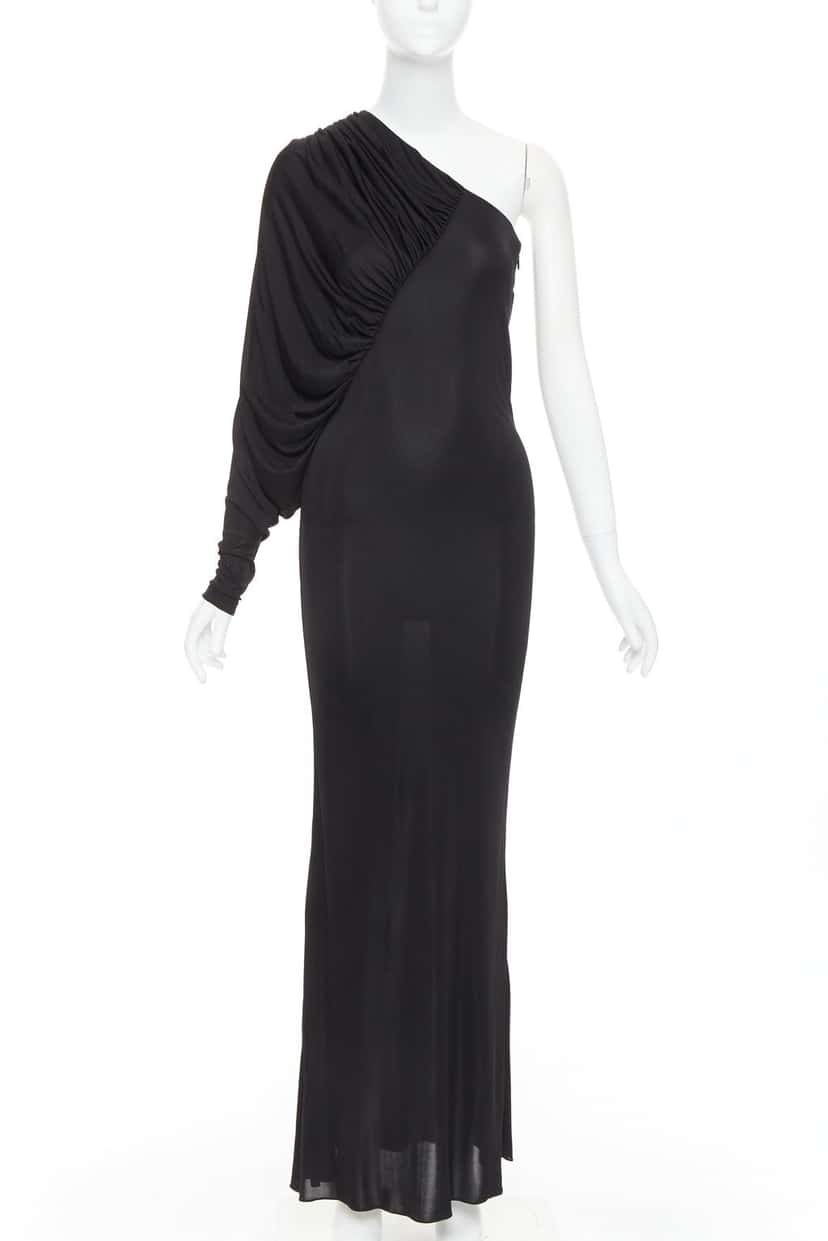 Saint Laurent 736714 Y7F98 1000 Black Viscose Never worn, with tag - Inside View