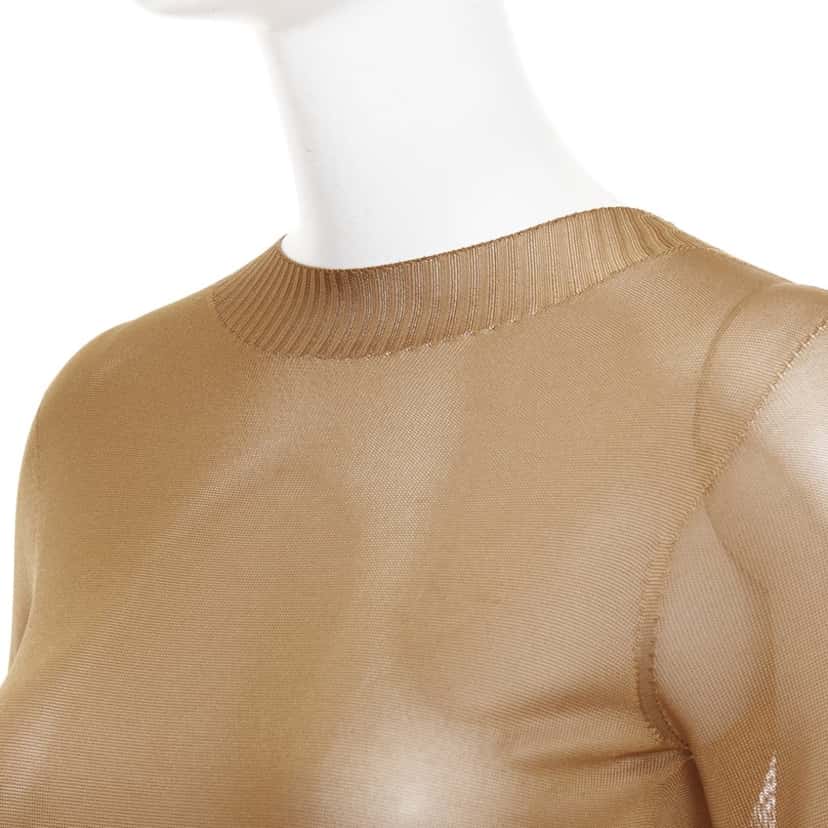 Saint Laurent 750452 Y76CY 2520 Brown Viscose Never worn, with tag - Back View