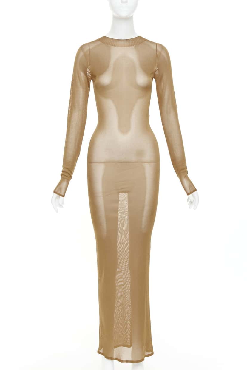 Saint Laurent 750452 Y76CY 2520 Brown Viscose Never worn, with tag - Front View