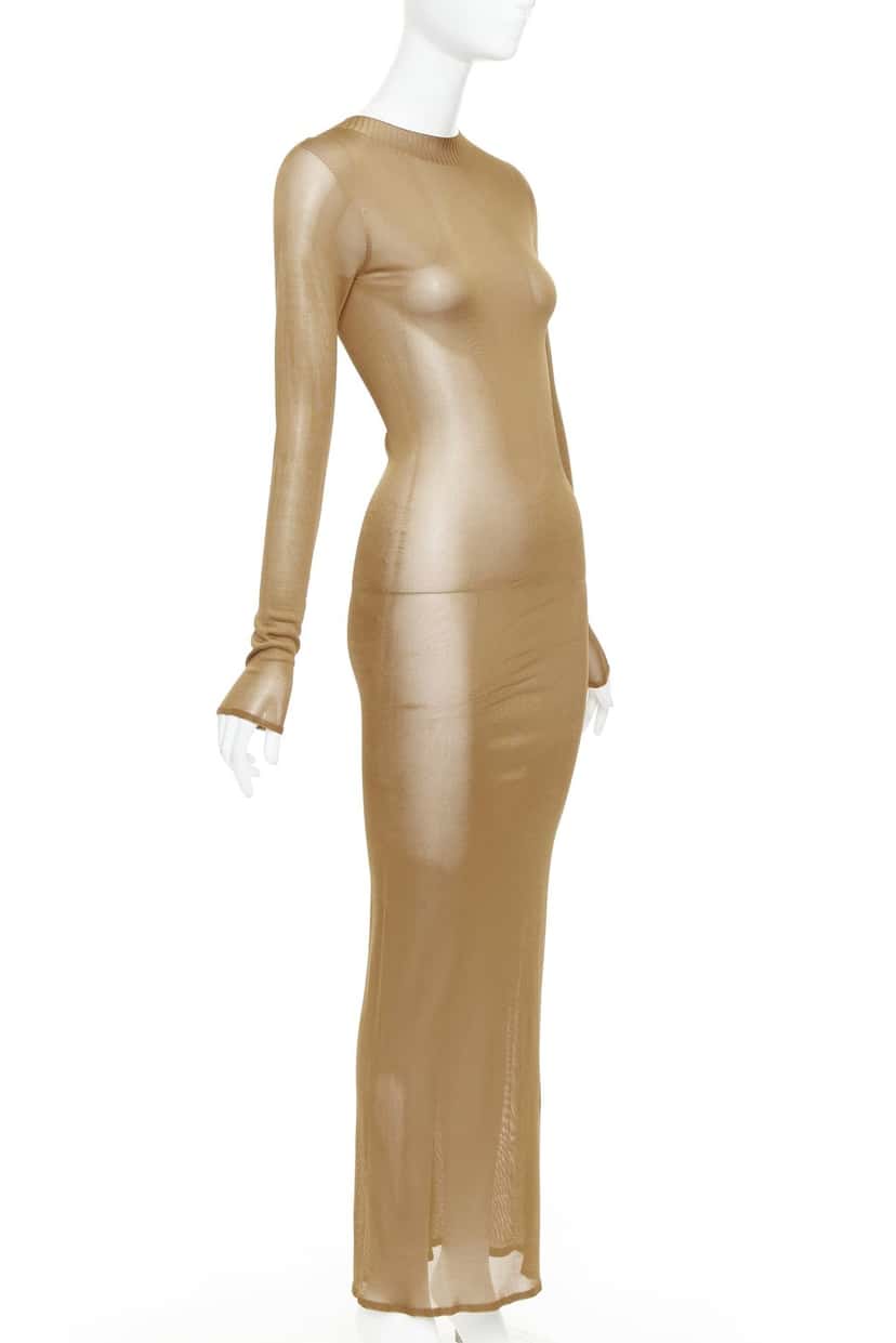 Saint Laurent 750452 Y76CY 2520 Brown Viscose Never worn, with tag - Inside View