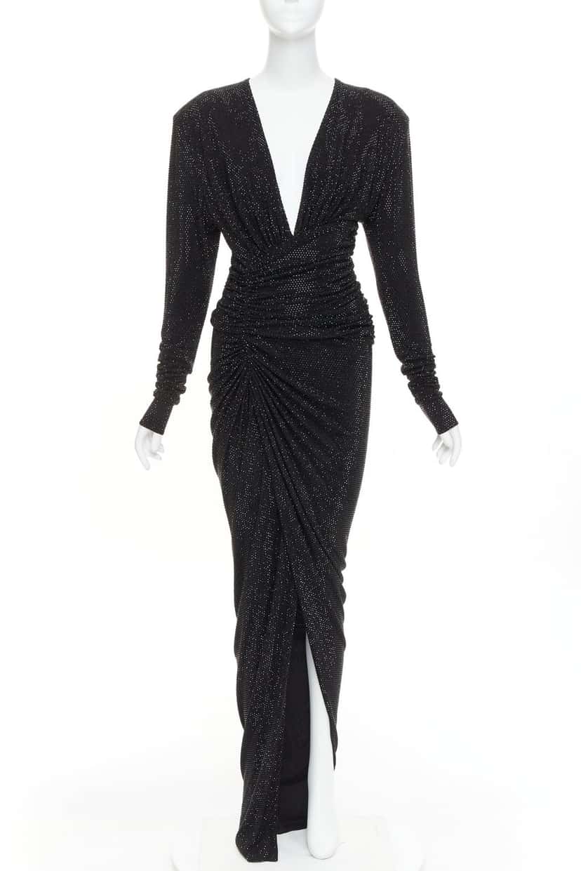 Alexandre Vauthier Dress Black Viscose Very good condition - Front View