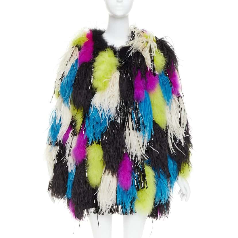 Alexandre Vauthier Coat MultiColor Fur Very good condition - Inside View
