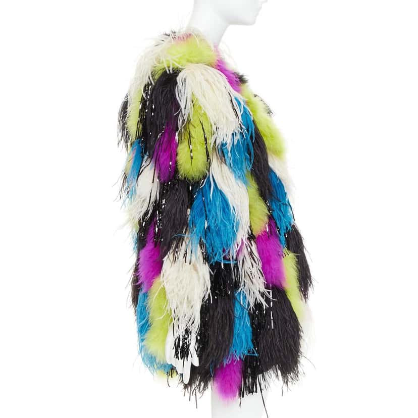 Alexandre Vauthier Coat MultiColor Fur Very good condition - Box View