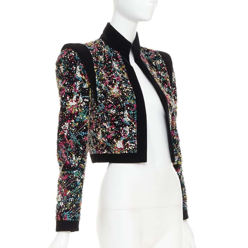 Alexandre Vauthier Jacket Black Velvet Very good condition - Inside View