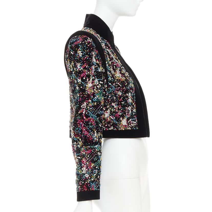 Alexandre Vauthier Jacket Black Velvet Very good condition - Model View