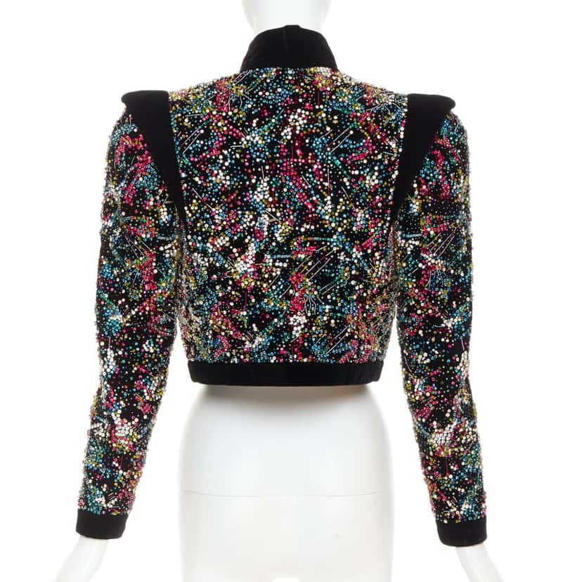 Alexandre Vauthier Jacket Black Velvet Very good condition - Box View