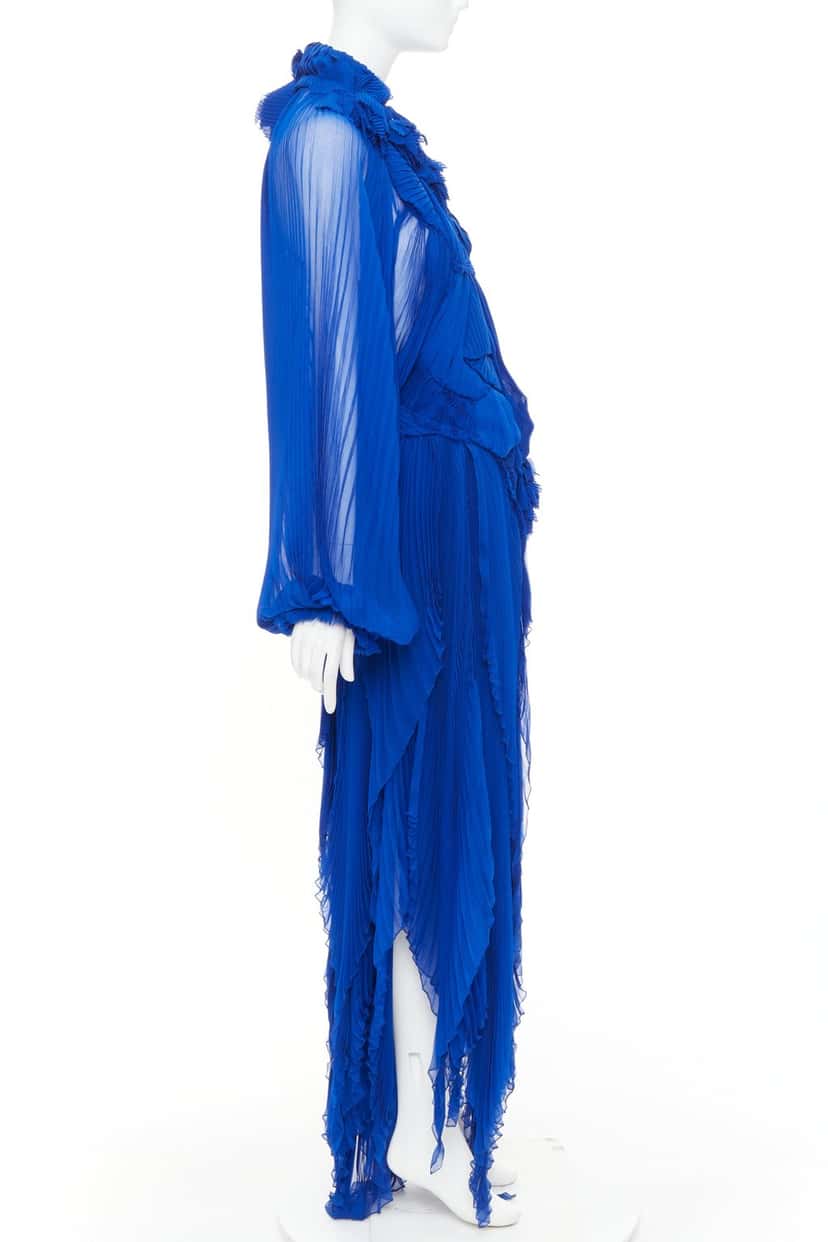 Alexandre Vauthier Dress Blue Silk Very good condition - Model View