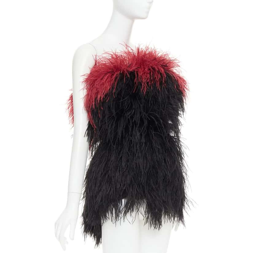 Alexandre Vauthier Dress Black Fur Very good condition - Inside View