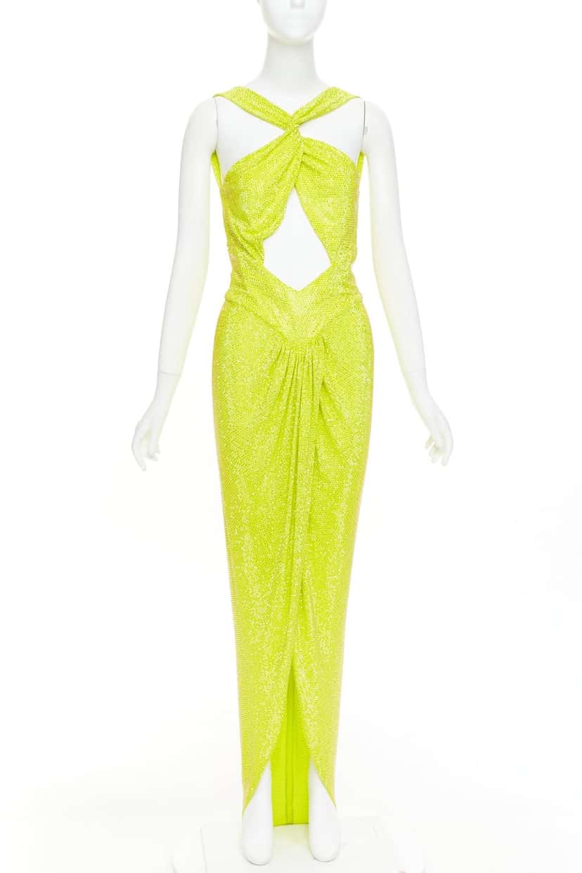 Alexandre Vauthier Dress Yellow Viscose Good condition - Front View