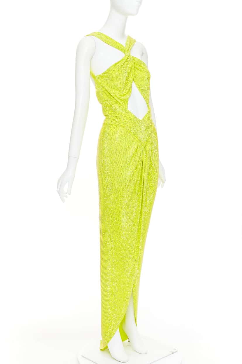 Alexandre Vauthier Dress Yellow Viscose Good condition - Inside View