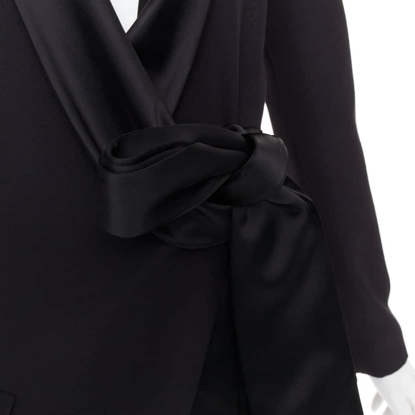 Alexandre Vauthier Black Wool Dress Black Wool Very good condition - Back View