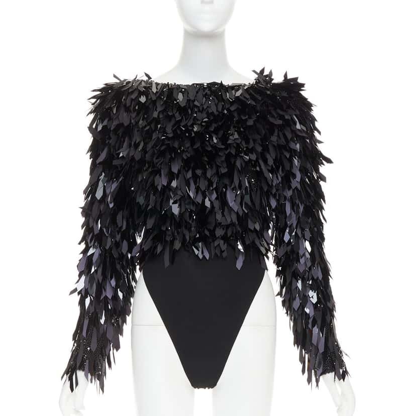 Alexandre Vauthier Top Black Polyester Very good condition - Front View