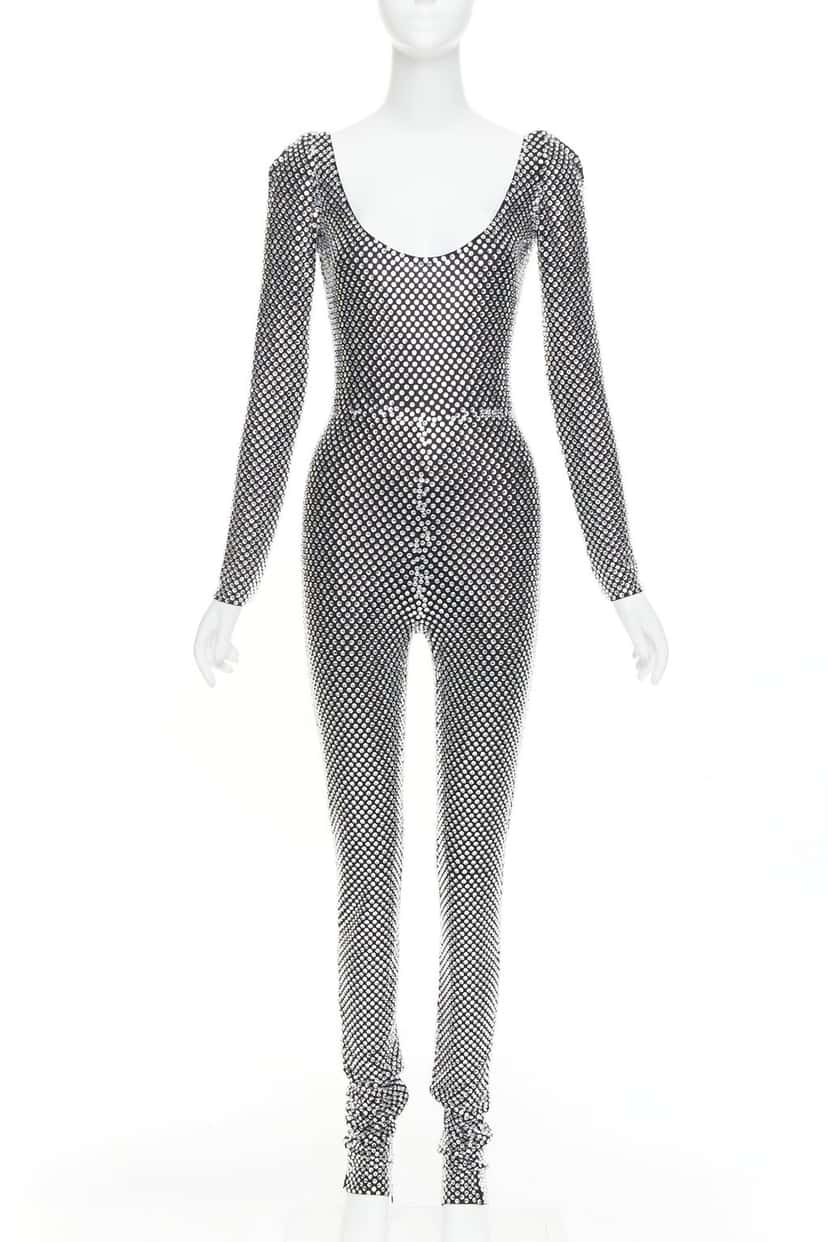 Alexandre Vauthier Jumpsuit Silver Viscose Very good condition - Front View