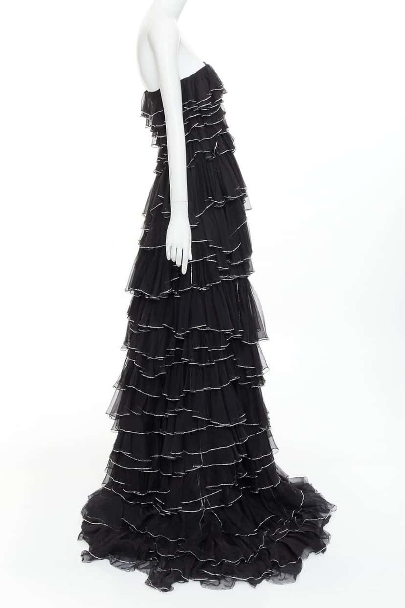 Alexandre Vauthier Dress Black Silk Fair condition - Model View