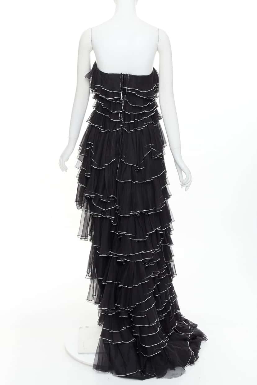 Alexandre Vauthier Dress Black Silk Fair condition - Box View