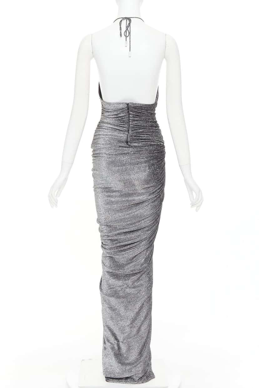 Alexandre Vauthier Dress Silver Fair condition - Box View
