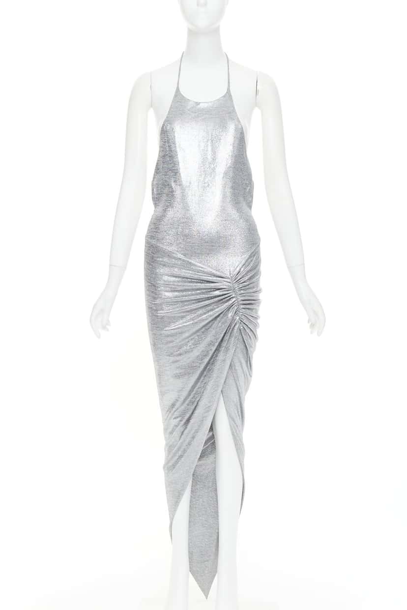 Alexandre Vauthier Silver Polyester Dresses Silver Polyester Never worn, with tag - Front View
