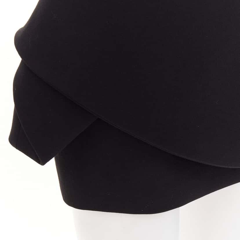 Alexandre Vauthier Dress Black Wool Very good condition - Back View