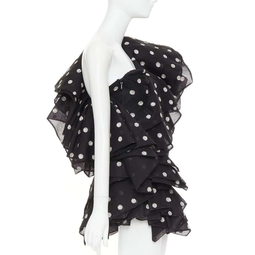 Alexandre Vauthier Dress Black Fair condition - Model View