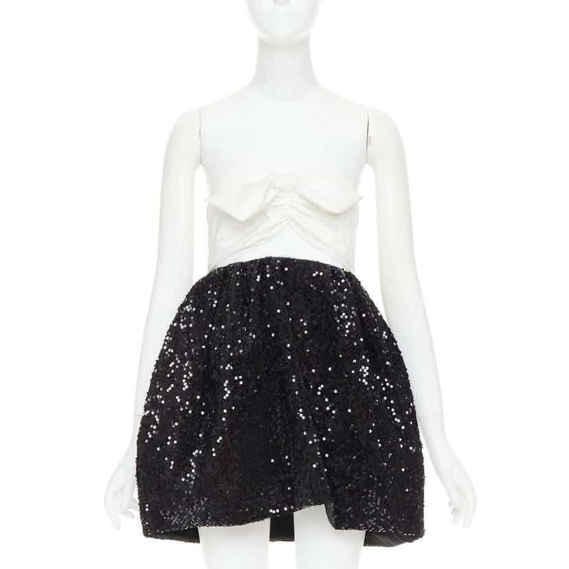 Alexandre Vauthier Dress Black Silk Very good condition - Front View