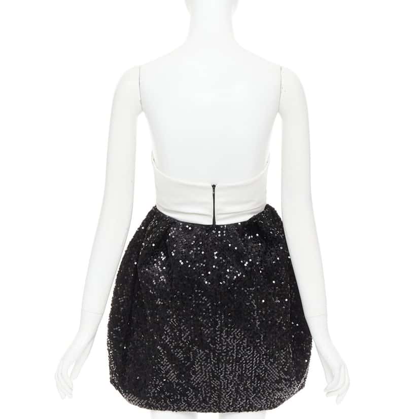 Alexandre Vauthier Dress Black Silk Very good condition - Box View