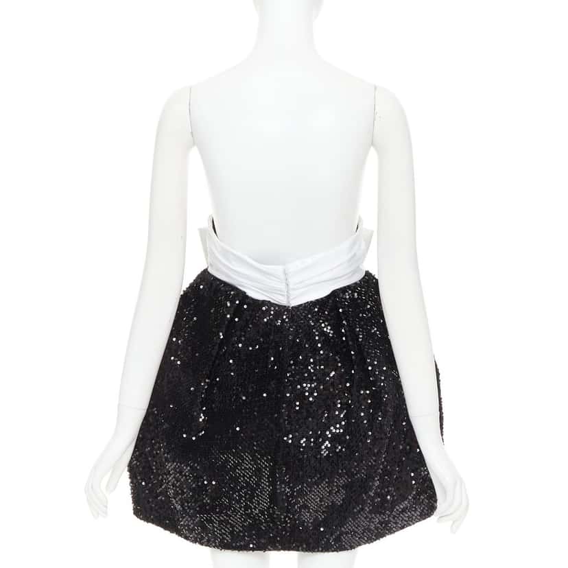 Alexandre Vauthier Dress Black Silk Good condition - Box View