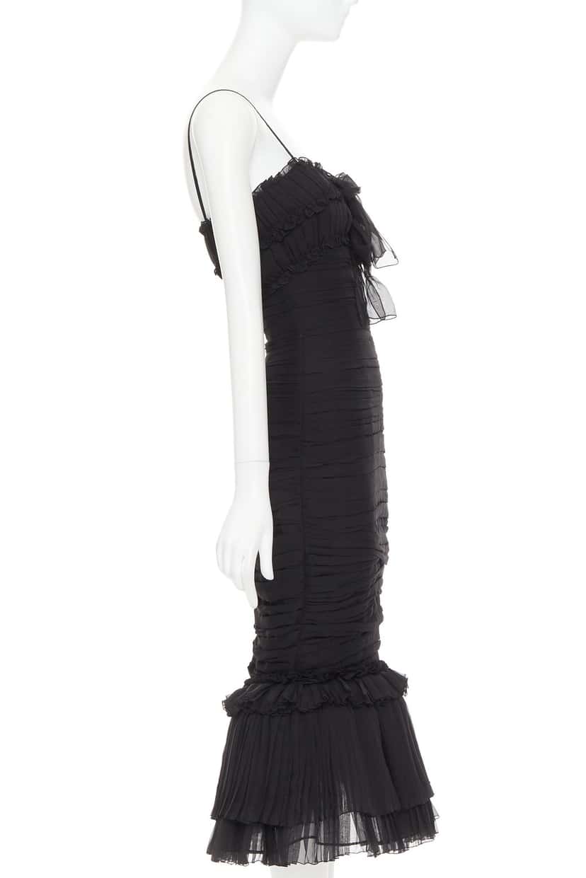 Alexandre Vauthier Black Silk Dress Black Silk Very good condition - Model View