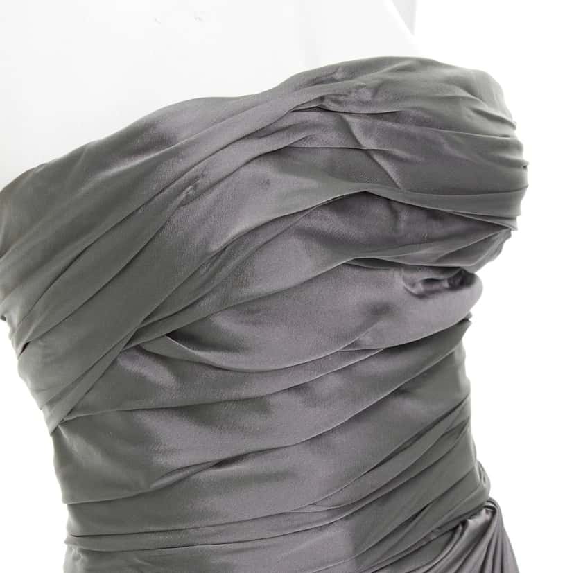 Alexandre Vauthier Top Grey Silk Good condition - Back View